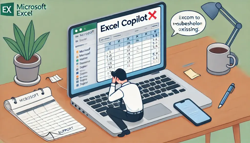 Excel Copilotが表示されない場合の対処法