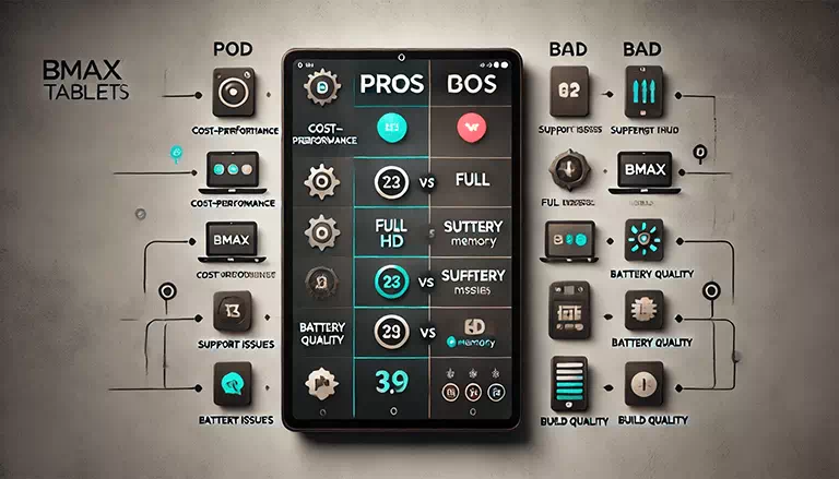 BMAXタブレットの良い点・悪い点