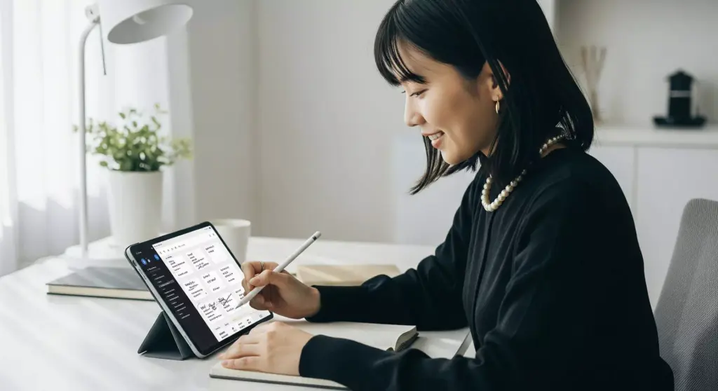 タブレットをノート代わりに使うメリットは?