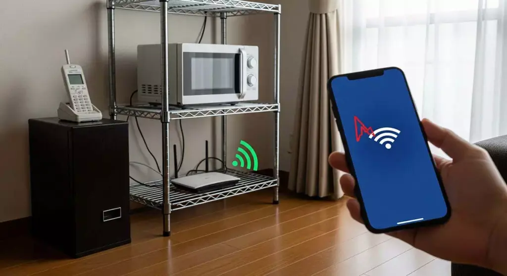 Wi-Fiがすぐ切れる原因と解決法を徹底解説。接続が不安定で速度が遅い場合の速度改善術イメージ