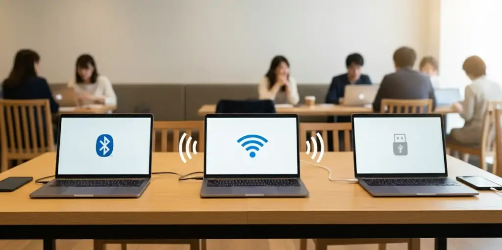 方式別に見るテザリング距離の違い