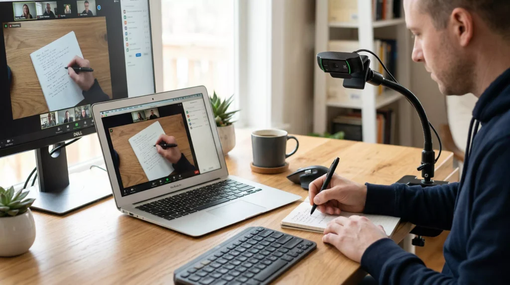 手元webカメラを映す基本手順