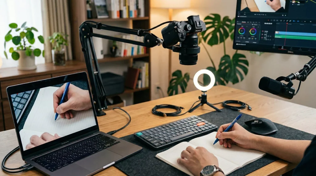 手元webカメラの画質改善と機材選び