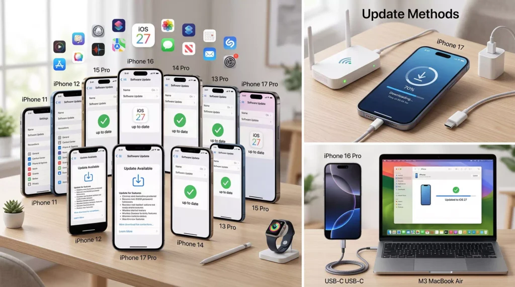 iPhoneの最新OSへの対応機種と更新方法